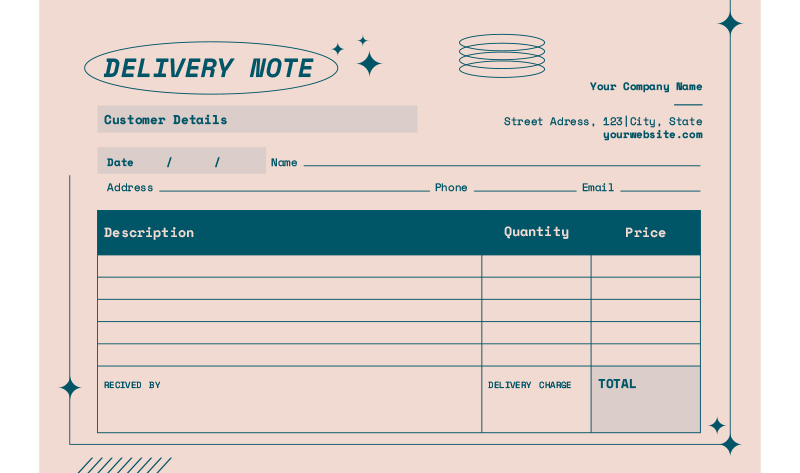 Bons de commande ou de livraison personnalisés liasse carnet pérforé